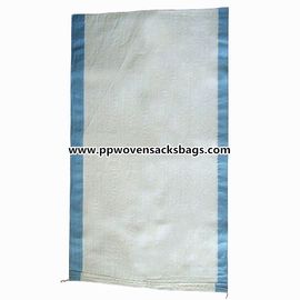 China Blue Strip Fertilizer Packing PP Woven Bags supplier