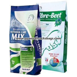 China Color Printing Animal Feed Bags Bopp Film Laminated PP Woven Bags for Packing Horse Feed supplier