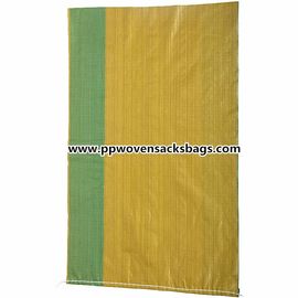 China Custom OEM PP Yellow Woven Polypropylene Packaging Sacks for Agricultural / Indusrial supplier