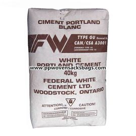 China Mineral or Poland Cement Packing Bags / Block Bottom Kraft Paper Valve Sacks supplier