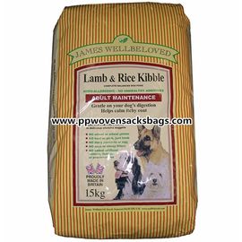 China Reusable Bopp Film Laminated PP Woven Animal Feed Bags / Seed Packaging Sacks supplier