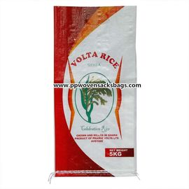 China Bopp Film Laminated Polypropylene Rice Packaging Bags for Flour / Sugar / Salt Packing supplier