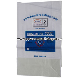 China Recycled Block Bottom Polypropylene PP Woven Packaging Sacks for Grain , Barley , Flour Packing supplier