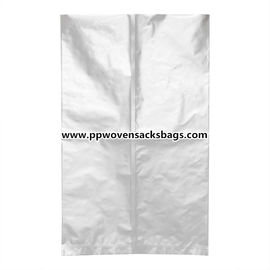China Waterproof Industrial Aluminum Foil Pouches / Silver Aluminum Foil Packaging Bags with Zipper supplier