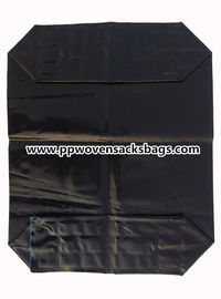 China Black PE Plastic Valve Sealed Bags for Packing Activated Carbon / 25kg Valve PE Sacks supplier