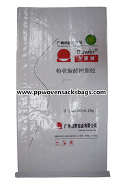 China White BOPP Laminated PP Woven Bags for 20kgs Resin Adhesive Packing supplier