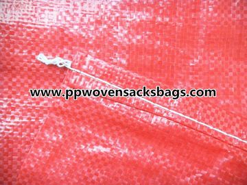 Customized Red PP Woven Bags / 25kg PP Sacks for Packing Plastic Pellets / Food / Chemical supplier