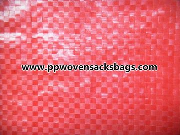 Customized Red PP Woven Bags / 25kg PP Sacks for Packing Plastic Pellets / Food / Chemical supplier