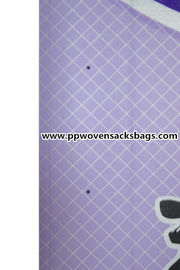 Purple Woven Polypropylene Sacks Bopp Bags for 10kg Package , 14&quot; x 24&quot; supplier